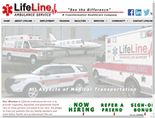 Tablet Screenshot of lifelineamb.com